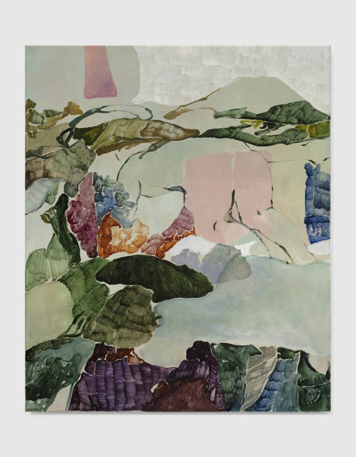Foraging for marigolds, 105cm x 120cm, oil on linen