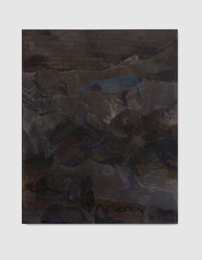 The flying blue fish, 81cm x 102cm, oil on linen