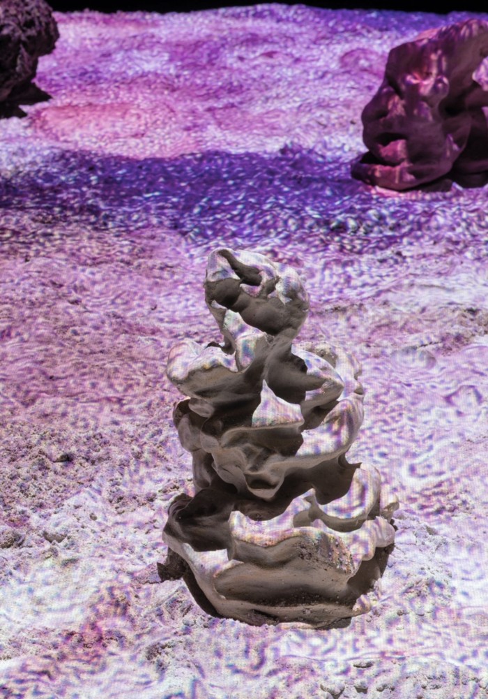Zahr installation artworks video and ceramic sculpture