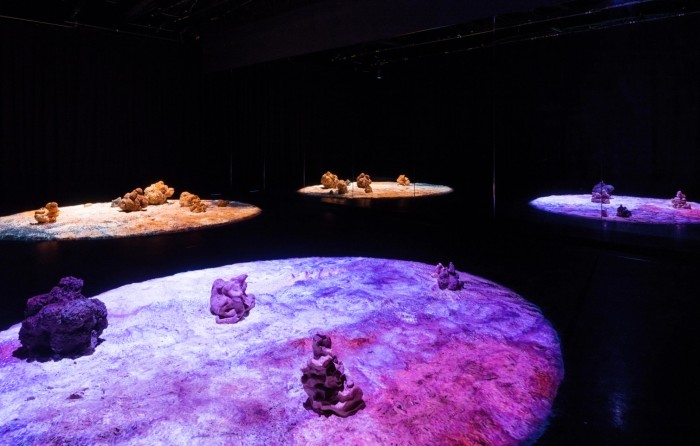 Zahr installation artworks video and ceramic sculpture